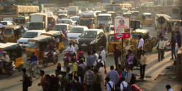 Image of a busy street in India, representing the growing problem of Diabetes in India.